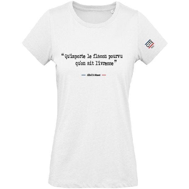 Tee shirt avec citation hot sale